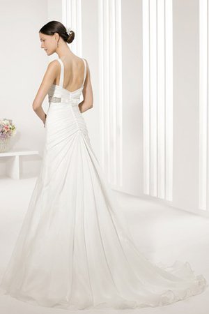 Robe de mariée asymétrique avec zip avec perle avec sans manches beaded belt - photo 2