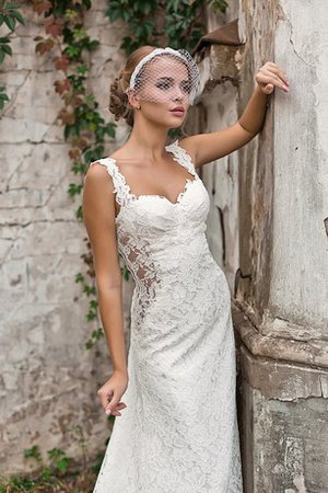 Robe de mariée luxueux longue en dentelle avec zip cordon - photo 2