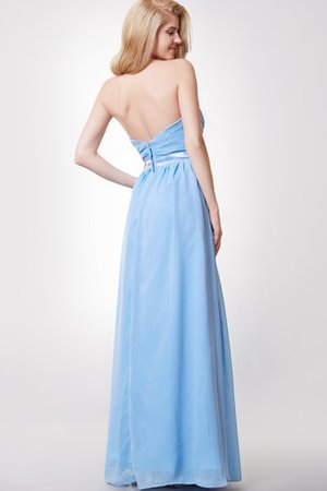 Robe demoiselle d'honneur de col en cœur avec zip croisade en chiffon de bustier - photo 2