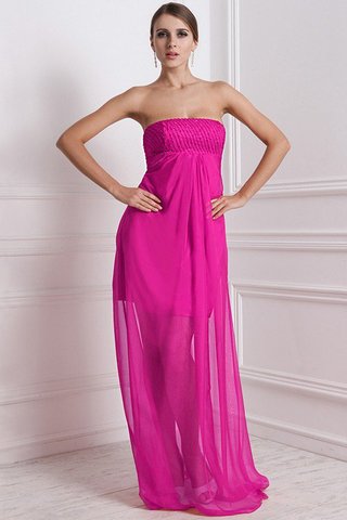 Robe demoiselle d'honneur longue avec sans manches de princesse ligne a avec chiffon - photo 9