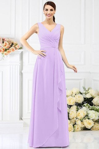 Robe demoiselle d'honneur longue avec perle avec chiffon jusqu'au sol maillot - photo 19