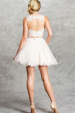 Robe de graduation romantique mode delicat en dentelle col en bateau - photo 2