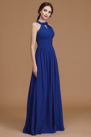 Robe demoiselle d'honneur ruché en chiffon de princesse fabuleux avec sans manches - photo 6