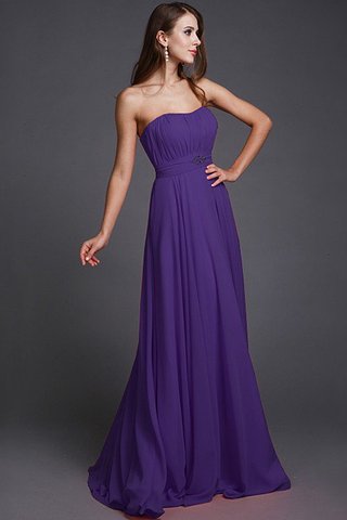 Robe demoiselle d'honneur longue naturel de bustier de princesse avec sans manches - photo 28