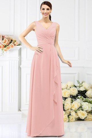 Robe demoiselle d'honneur longue avec perle avec chiffon jusqu'au sol maillot - photo 21