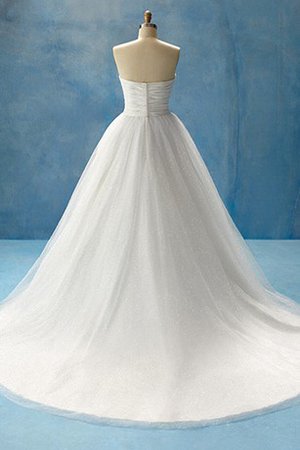 Robe de mariée longue moderne salle interne col en forme de cœur manche nulle - photo 2