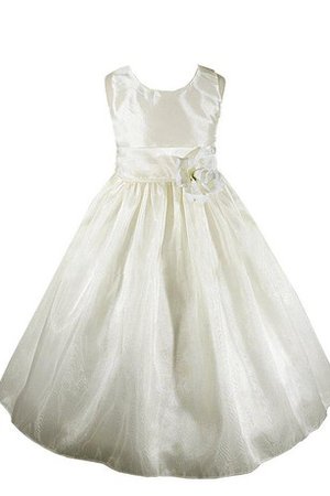 Robe de cortège enfant naturel manche nulle avec zip col u profond ligne a - photo 1