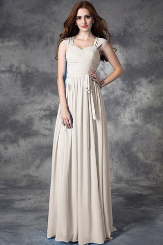 Robe demoiselle d'honneur longue naturel longueur au niveau de sol ligne a de lotus - photo 19