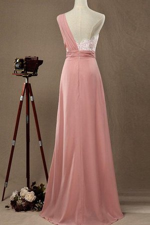 Robe demoiselle d'honneur intemporel jusqu'au sol avec sans manches en forme avec chiffon - photo 2