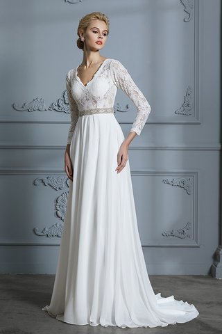 Robe de mariée avec chiffon de princesse charmant avec décoration dentelle naturel - photo 6