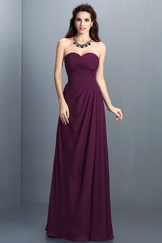 Robe demoiselle d'honneur longue avec chiffon de princesse au drapée avec zip - photo 5