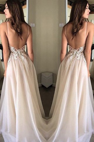 Robe de soirée junoesque de princesse de traîne courte avec chiffon naturel - photo 2