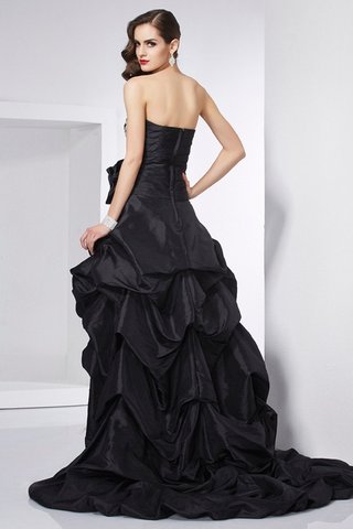 Robe de soirée de bustier asymétrique de princesse avec perle a-ligne - photo 2