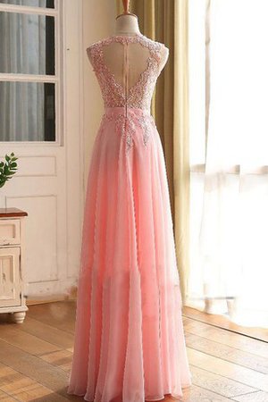 Robe de bal plissé facile avec chiffon fermeutre eclair col ras du cou - photo 2