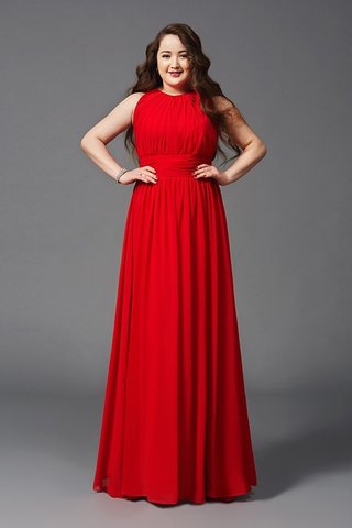 Robe de bal manche nulle de princesse avec chiffon fermeutre eclair col ras du cou - photo 3