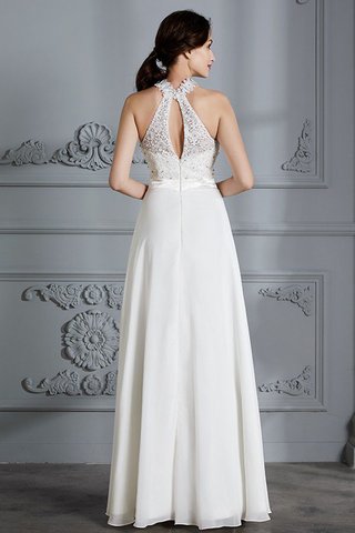 Robe de mariée de princesse avec chiffon longueur au ras du sol manche nulle a-ligne - photo 2