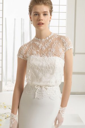 Robe de mariée classique longue sexy avec manche courte avec broderie - photo 2