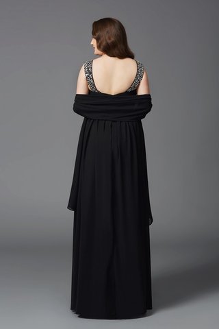 Robe de bal fermeutre eclair jusqu'au sol avec chiffon a-ligne de princesse - photo 2