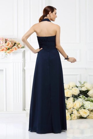 Robe demoiselle d'honneur plissé longue longueur au niveau de sol en chiffon avec fronce - photo 30