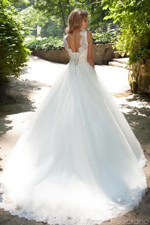 Robe de mariée vintage discrete avec perle manche nulle cordon - photo 2