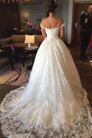 Robe de mariée sexy a salle intérieure avec lacets de princesse de traîne moyenne - photo 2