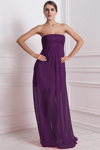 Robe demoiselle d'honneur longue avec sans manches de princesse ligne a avec chiffon - photo 14