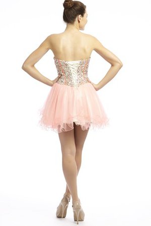 Robe de graduation chic bref avec lacets en tulle ligne a - photo 2
