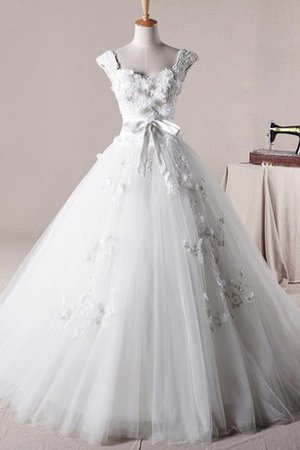 Robe de mariée longue de mode de bal de lotus bandouliere spaghetti avec perle - photo 1