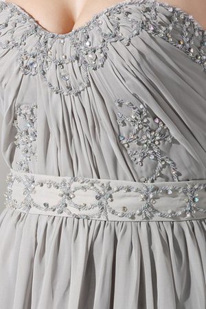 Robe de soirée ruché appliques de col en cœur en chiffon - photo 2