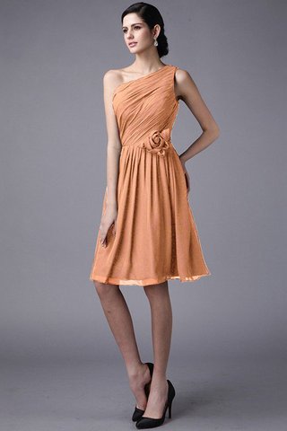 Robe demoiselle d'honneur plissé naturel au drapée avec chiffon avec sans manches - photo 19