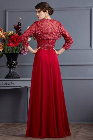Robe mère de mariée longue avec perle longueur au niveau de sol ligne a de princesse - photo 2