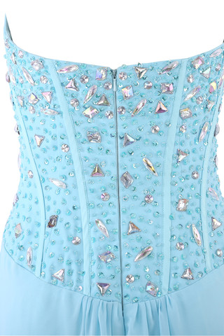 Robe de bal intemporel distinguee de traîne courte avec cristal de bustier - photo 6