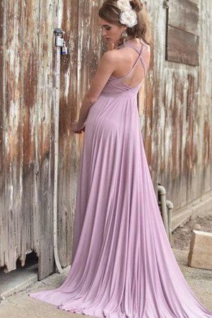 Robe demoiselle d'honneur romantique facile ligne a entrecroisé au drapée - photo 1