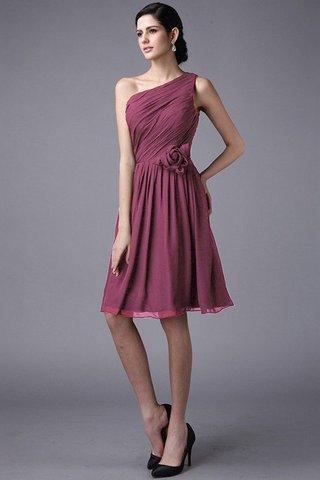 Robe demoiselle d'honneur plissé naturel au drapée avec chiffon avec sans manches - photo 5