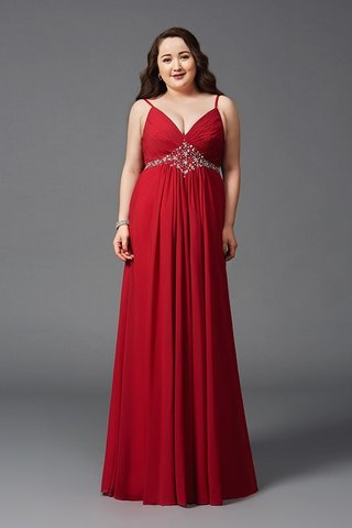 Robe de bal avec perle de princesse avec chiffon fermeutre eclair longueur au ras du sol - photo 3