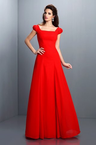 Robe de soirée longue de princesse a-ligne avec manche courte fermeutre eclair - photo 1