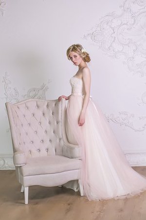 Robe de mariée facile ceinture lache cordon en organza - photo 2