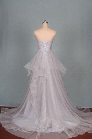 Robe de bal eclaté en tulle de bustier cordon ruché - photo 2