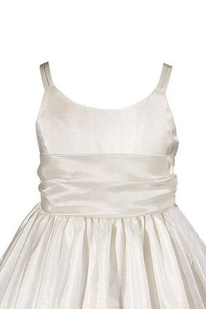 Robe de cortège enfant ligne a ruché bandouliere spaghetti avec nœud avec sans manches - photo 2