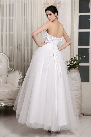 Robe de mariée de mode de bal manche nulle en organza cordon avec perle - photo 2