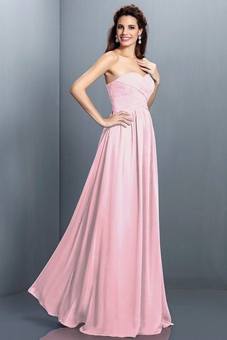 Robe demoiselle d'honneur longue plissage naturel en chiffon avec fronce - photo 22