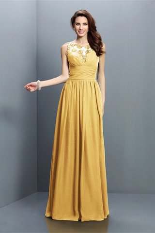 Robe demoiselle d'honneur plissage longue avec zip avec chiffon jusqu'au sol - photo 12