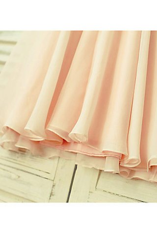 Robe de cortège enfant de princesse de lotus avec sans manches en chiffon ligne a - photo 5