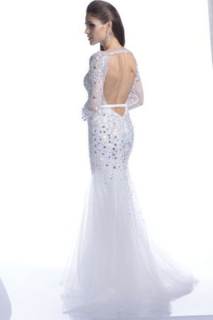 Robe de bal luxueux brillant romantique de col bateau avec perle - photo 2