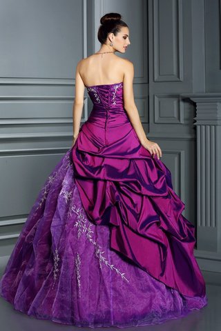 Robe de quinceanera appliques de bustier cordon de tour de ceinture empire de mode de bal - photo 2