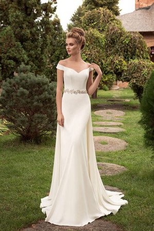 Robe de mariée plissage naturel facile en plein air avec perle - photo 2