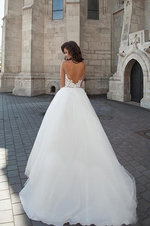 Robe de mariée au niveau de cou ligne a d'epaule ecrite appliques v col profonde - photo 2