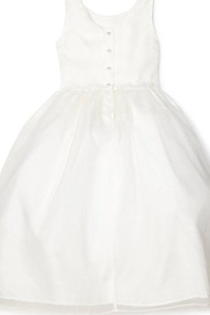 Robe de cortège enfant plissage ligne a jusqu'au sol manche nulle textile taffetas - photo 2