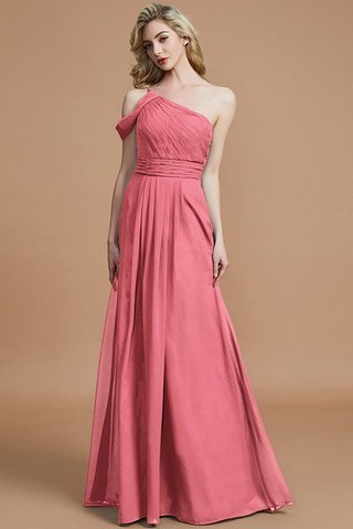 Robe demoiselle d'honneur de princesse ligne a avec chiffon manche nulle jusqu'au sol - photo 32