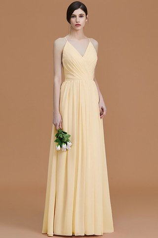 Robe demoiselle d'honneur naturel ruché manche nulle avec chiffon fermeutre eclair - photo 11